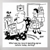 Winkelreis. Record uitgaven. Overbesteding bij win Poster (Voorkant)