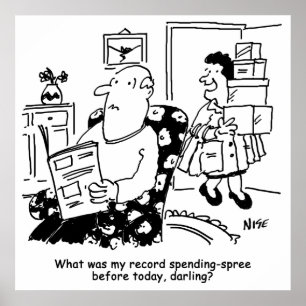 Winkelreis. Record uitgaven. Overbesteding bij win Poster