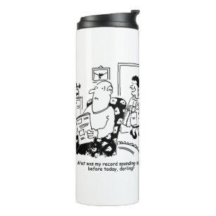 Winkelreis. Record uitgaven. Overbesteding bij win Thermosbeker