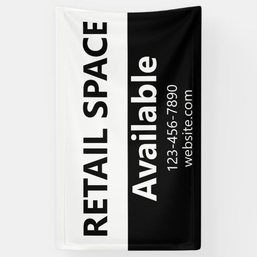 Winkelruimte Beschikbaar Telefoonnummer Website Wi Spandoek (Verticaal)