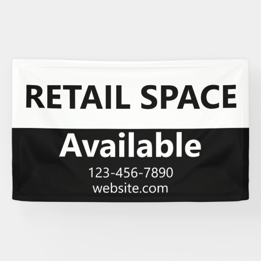 Winkelruimte Beschikbaar Telefoonnummer Website Wi Spandoek (Horizontaal)