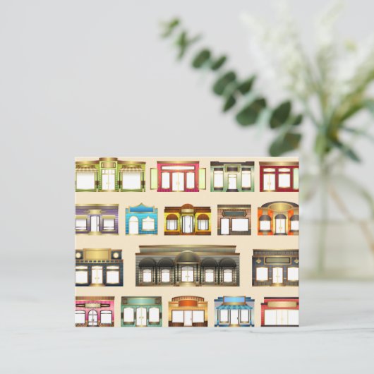  winkels briefkaart (Staand voorkant)