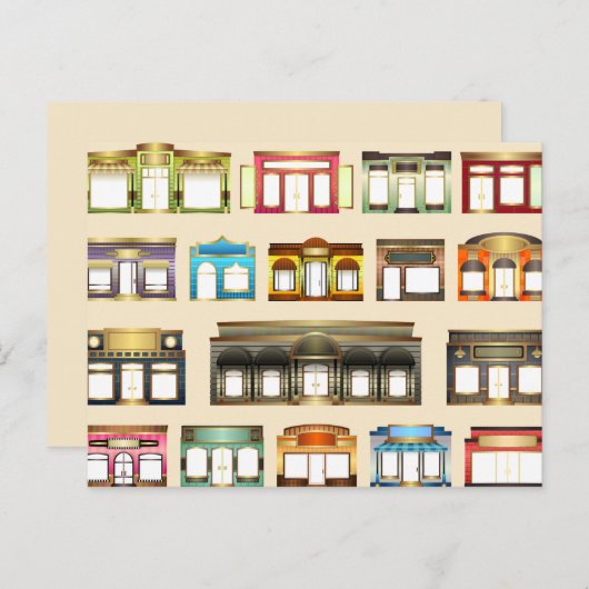  winkels briefkaart (Voorkant / Achterkant)