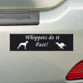 Winkels doen het snel bumpersticker (Op auto)