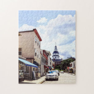 Winkels in Annapolis MD op Maryland Avenue Legpuzzel