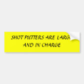 WINKELS ZIJN GROOT EN KOSTEN BUMPERSTICKER (Voorkant)