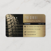 Winkelservices voor banden | Auto-onderdelen Gold Visitekaartje (Voorkant)