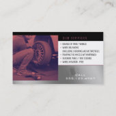 Winkelservices voor banden | Auto-onderdelen Visitekaartje (Achterkant)