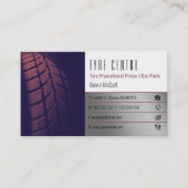 Winkelservices voor banden | Auto-onderdelen Visitekaartje (Voorkant)