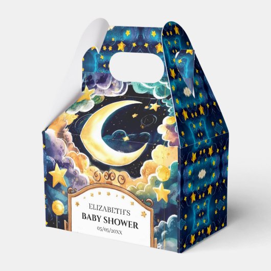 Winkelster Boho hemels Baby shower Bedankdoosjes (Voorkant Zijde)