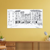 Winkelstraat Calle de Toledo, Madrid, Spanje Canvas Afdruk (Insitu (Woonkamer))
