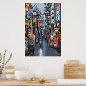 Winkelstraat in het Poster Tokio (2L) (Keuken)