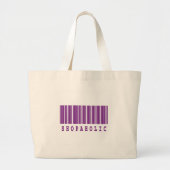 winkelstreepjescodeontwerp grote tote bag (Voorkant)