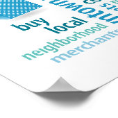 Winkeltas voor kleine bedrijven poster (Hoek)