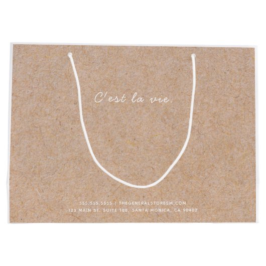 Winkeltas voor winkels met algemeen winkelmerk Kra Groot Cadeauzakje (Achterkant)