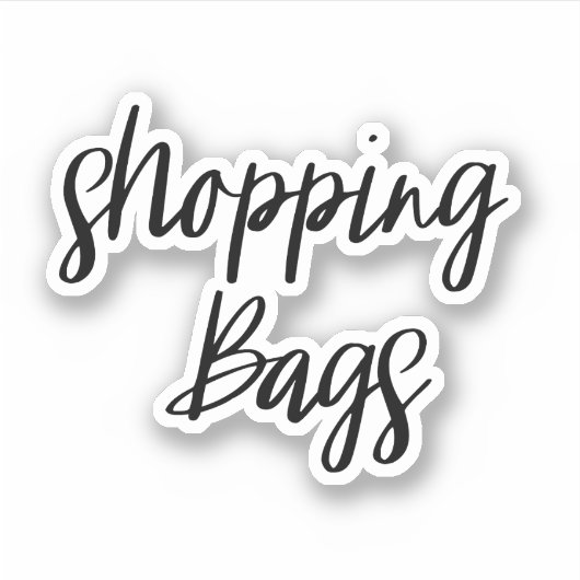 Winkeltassen Opslag Sticker (Voorkant)