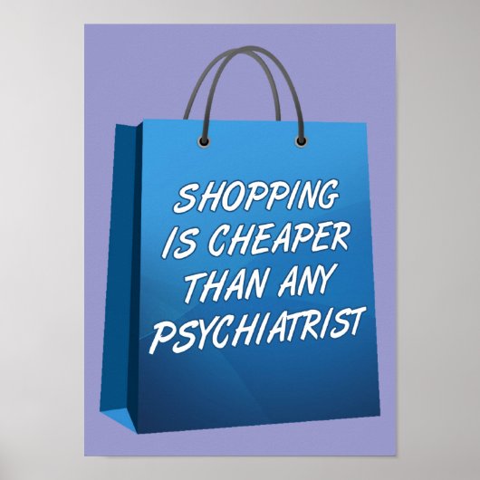 Winkeltherapie Grappige Poster Bord (Voorkant)