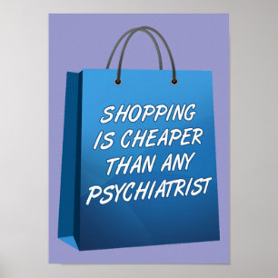 Winkeltherapie Grappige Poster Bord