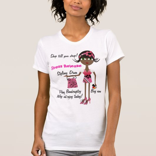 Winkeltherapie voor dames met T-shirt vernietigd (Voorkant)