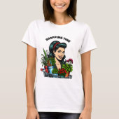 Winkeltijd | Grappige Retro Plant-liefhebbers T-shirt (Voorkant)