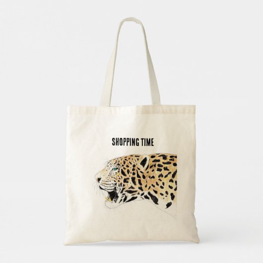 Winkeltijd Leopard Tote Bag (Achterkant)