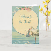 winkeltje babyjongen, welkom op de wereld kaart (Gele Bloem)