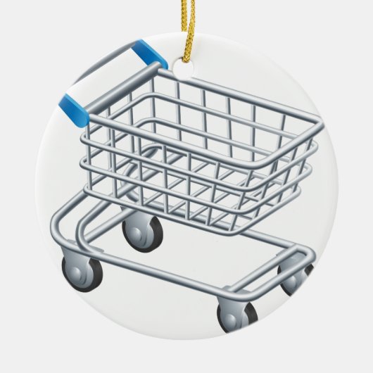 Winkeltrolleypictogram Keramisch Ornament (Voorkant)