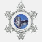 Winkeluil Tin Sneeuwvlok Ornament (Voorkant)