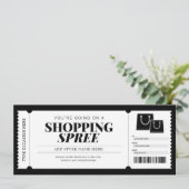 Winkeluitspatting Cadeaubon Card Kaart (Staand voorkant)