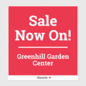 Winkeluitverkoop Sticker (Vel)