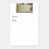 Winkeluren Teken Opmerkingen grote advertentie Post-it® Notes (Voorkant)