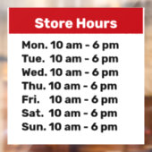 Winkeluren Venster Klonen gebarentbegroting vriend Raamsticker (Vel 2)