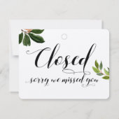 Winkelvenster Glazen deur Floral open en gesloten  (Achterkant)