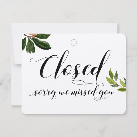 Winkelvenster Glazen deur Floral open en gesloten  (Achterkant)