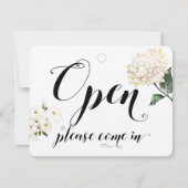 Winkelvenster Glazen deur Floral open en gesloten  (Voorkant)