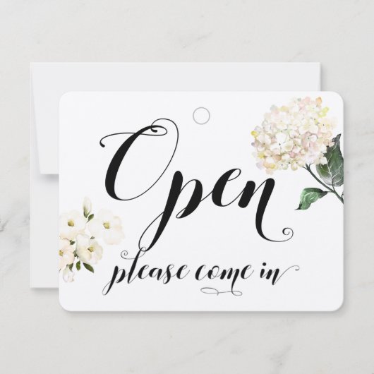 Winkelvenster Glazen deur Floral open en gesloten  (Voorkant)