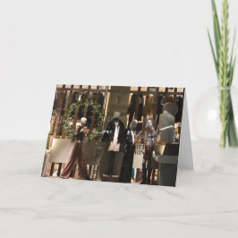 Winkelvenster Londen kerstfeestelijk seizoen Kaart