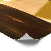 Winkelvenster met kat-sculptuur poster (Hoek)