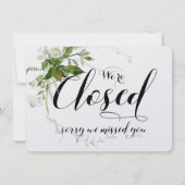 Winkelvenster Zacht groen openen Gesloten teken (Achterkant)