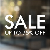 Winkelverkoop | Minimale korting voor zakelijke kl Raamsticker