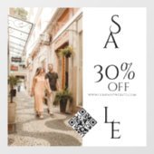 Winkelverkoop QR Code Business Retail Elegante fot Raamsticker (Vel)