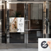 Winkelverkoop QR Code Business Retail Elegante fot Raamsticker (Kantoordeur)