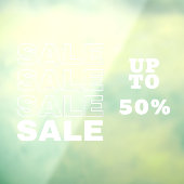 Winkelverkoop Venster vastklampen Raamsticker (Vel 3)