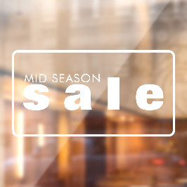 Winkelverkoop Venster vastklampen Raamsticker