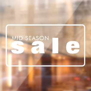 Winkelverkoop Venster vastklampen Raamsticker