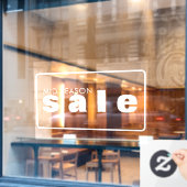 Winkelverkoop Venster vastklampen Raamsticker (Cafe Raam)