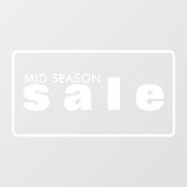 Winkelverkoop Venster vastklampen Raamsticker (Vel)