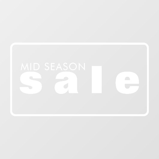 Winkelverkoop Venster vastklampen Raamsticker (Vel)