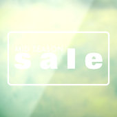 Winkelverkoop Venster vastklampen Raamsticker (Vel 3)