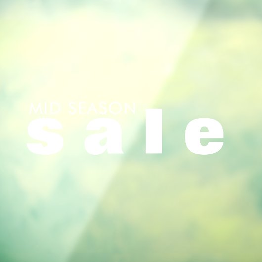 Winkelverkoop Venster vastklampen Raamsticker (Vel 3)